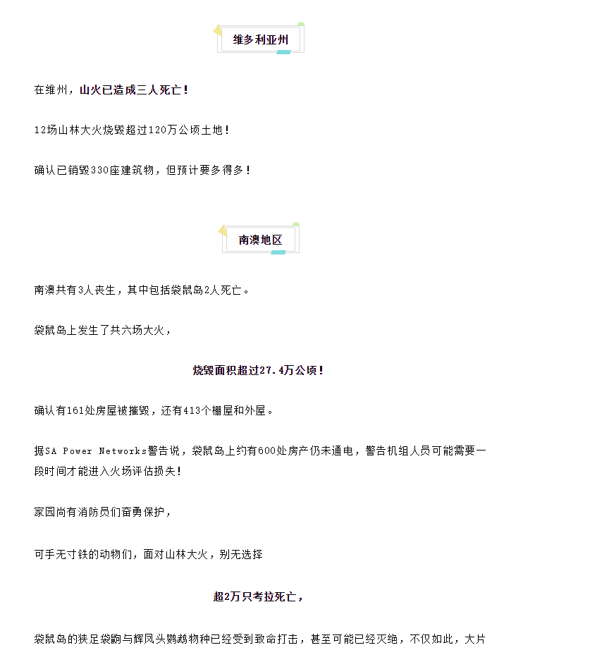 【博澳-澳大利亚】澳洲还能去吗？各州山火情况最新播报(图6)